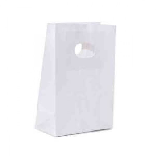 Sacosa din hartie 18x9x25 Alba 400 buc/bax