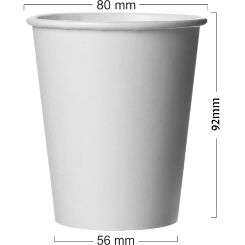 Pahar alb din carton 250ml(8OZ)