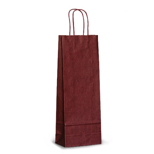 Sacosa hartie sticla vin 15x8x40 bordeaux